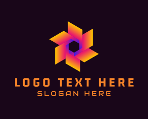 Telecommunication - Cyber Flower Application logo design