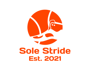 Sneaker - Orange Basketball Sneakers logo design