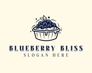 Blueberry - Blueberry Pie Dessert logo design
