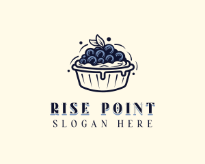 Blueberry Pie Dessert logo design