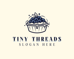 Blueberry Pie Dessert logo design