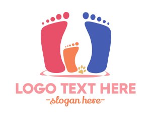 Feet - Family Footprint Counseling logo design