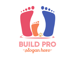 Child Welfare - Family Footprint Counseling logo design