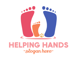 Volunteering - Family Footprint Counseling logo design
