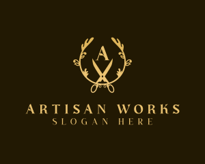 Craftsman - Elegant Craftsman Scissors logo design