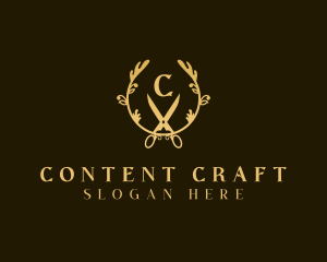 Elegant Craftsman Scissors logo design