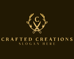 Elegant Craftsman Scissors logo design