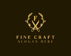 Elegant Craftsman Scissors logo design