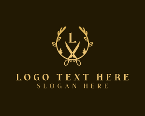 Luxury - Elegant Craftsman Scissors logo design