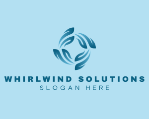 Wind Fan Propeller logo design