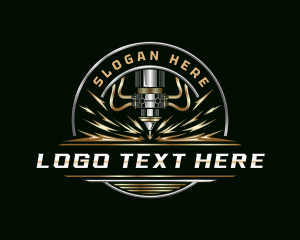 Mechanical - Laser Metalwork Machine logo design