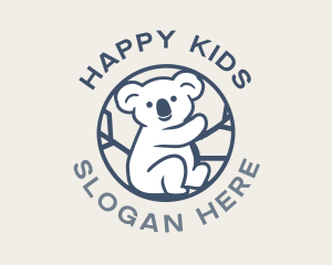 Koala Bear Circle logo design