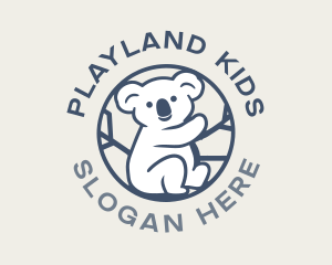 Koala Bear Circle logo design