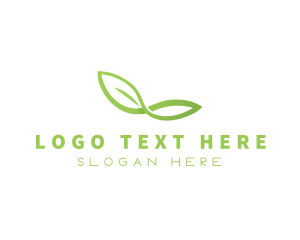 Vegan - Herbal Leaf Infinity logo design