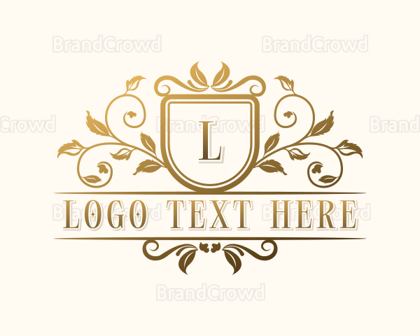 Stylish Floral Wedding Logo