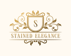 Stylish Floral Wedding logo design