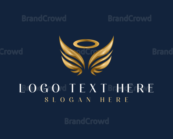 Elegant Angel Wing Logo