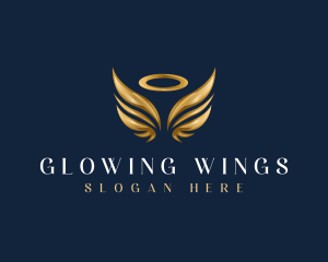 Elegant Angel Wing logo design