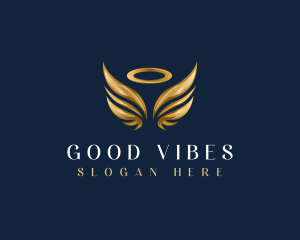 Good - Elegant Angel Wing logo design