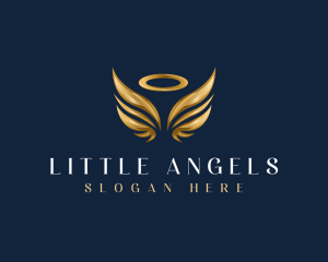 Elegant Angel Wing logo design