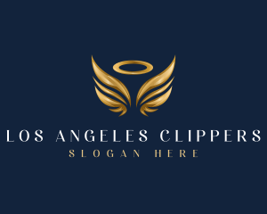 Elegant Angel Wing logo design