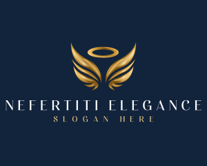 Elegant Angel Wing logo design