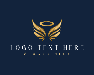 Elegant Angel Wing Logo