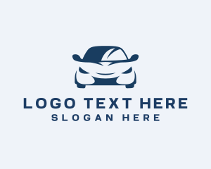 Drag Racing - Car Sedan Auto Maintenance logo design