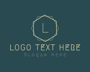 Hexagonal - Simple Minimal Art Deco logo design