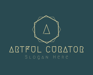 Simple Minimal Art Deco logo design