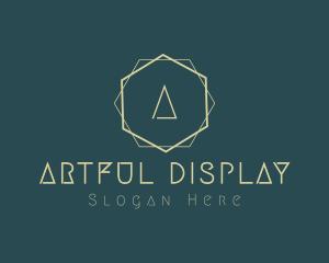 Simple Minimal Art Deco logo design