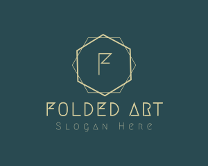 Simple Minimal Art Deco logo design