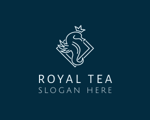 Royal Seahorse Crown logo design