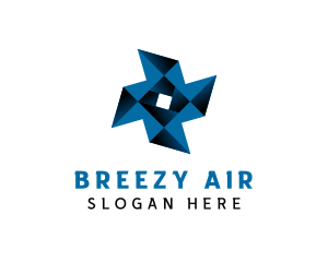 Cooling Air Conditioning Turbine logo design