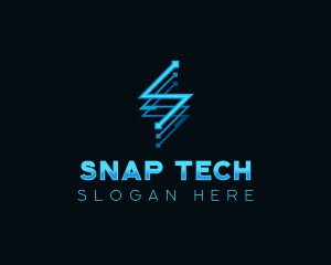 Digital Tech Letter S logo design