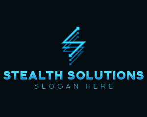 Digital Tech Letter S logo design