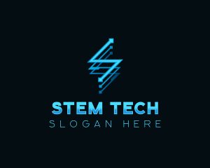 Digital Tech Letter S logo design