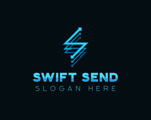 Digital Tech Letter S logo design