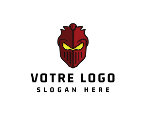 Red Robot - Gaming Villain Warrior logo design