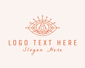 Fortune Teller - Cosmic Eye Fortune Teller logo design