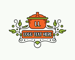 Crockpot - Cooking Pot Restaurant logo design