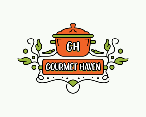 Cooking Pot Restaurant logo design