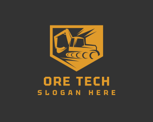 Mining - Mining Excavator Machine logo design