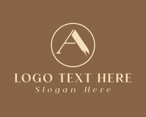 Corporate - Minimalist Brush Stroke Letter A logo design