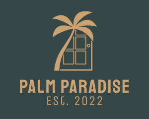 Palm Tree Door logo design