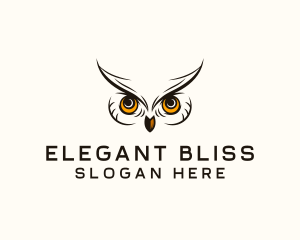 Reserve - Wise Owl Bird Eyes logo design