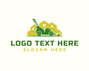 Plant - Residential Lawn Mower logo design