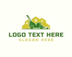 Eco - Residential Lawn Mower logo design