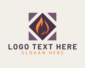 Heating - Heat Fire Energy logo design