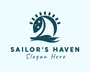 Summer Sunset Sailing logo design